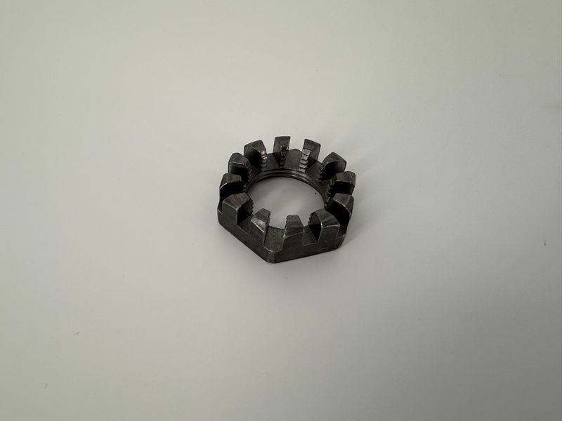1" -14 SPINDLE NUT 12 SLOT USE W / COTTER PIN