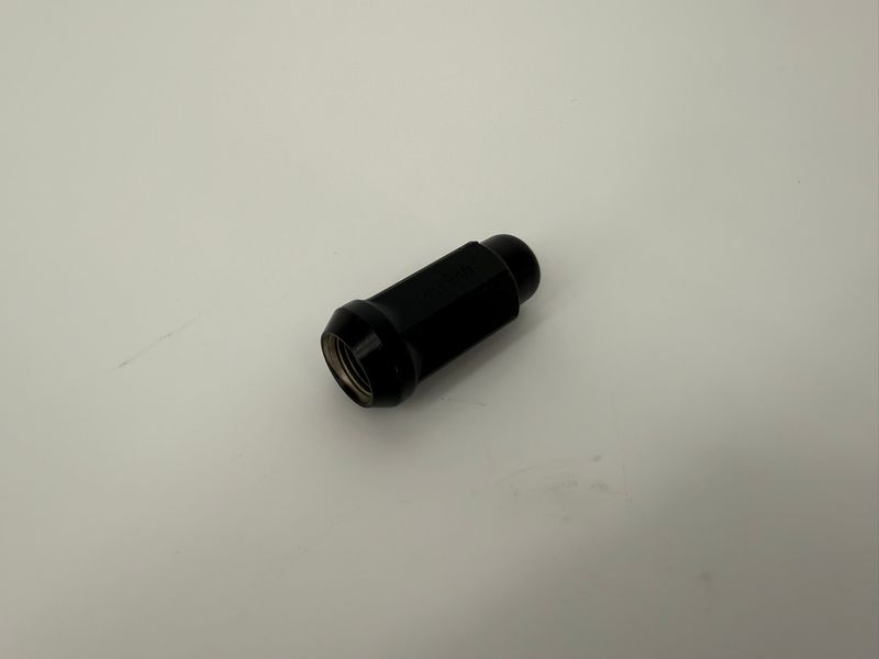 BLACK ACORN NUT 9/16"-18 1.9" TALL 3/4" HEX