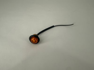 3/4" AMBER LED MARKER LIGHT PC RATED W/9" LEADS
