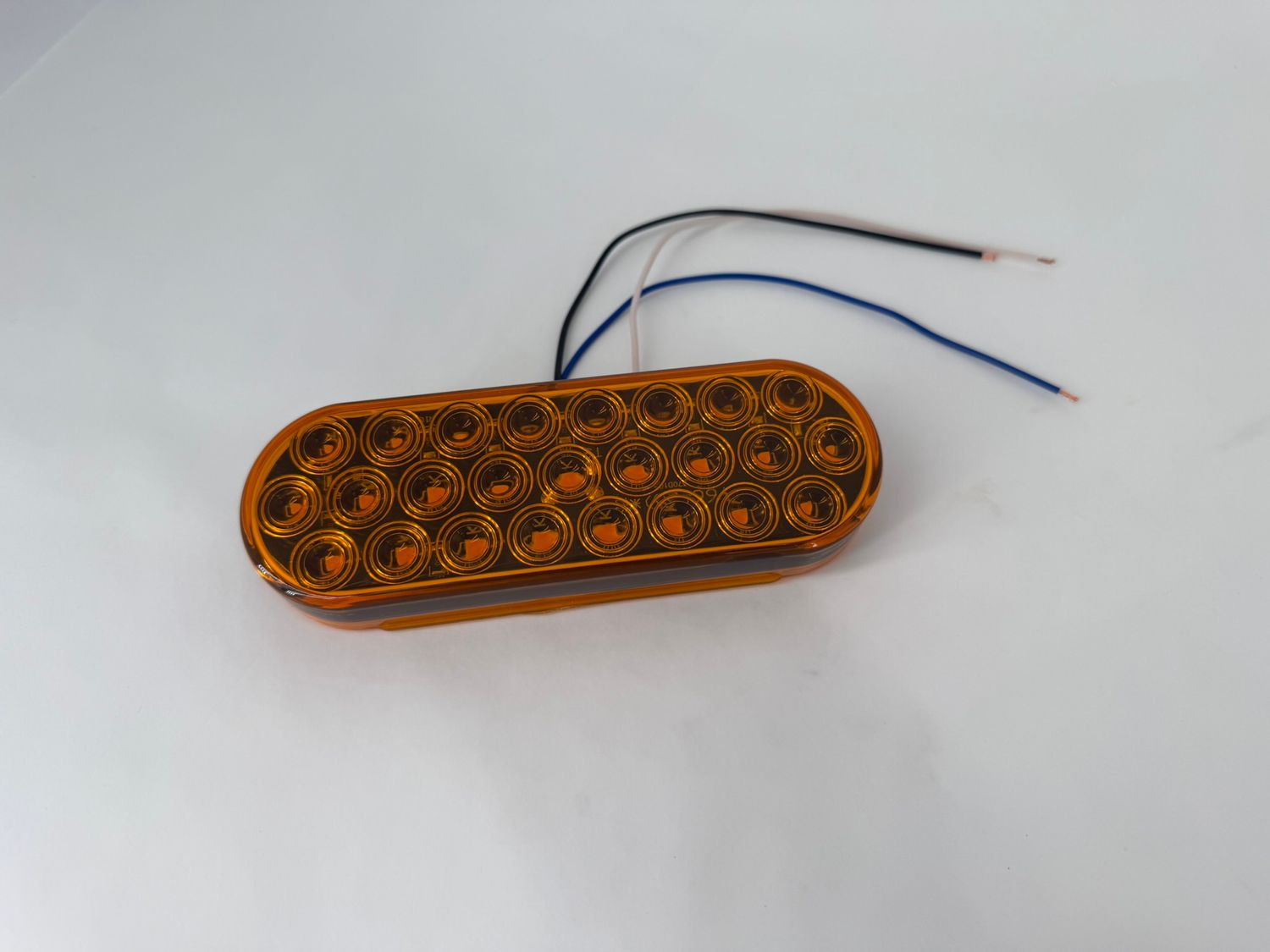 6" OVAL AMBER LED STROBE LIGHT