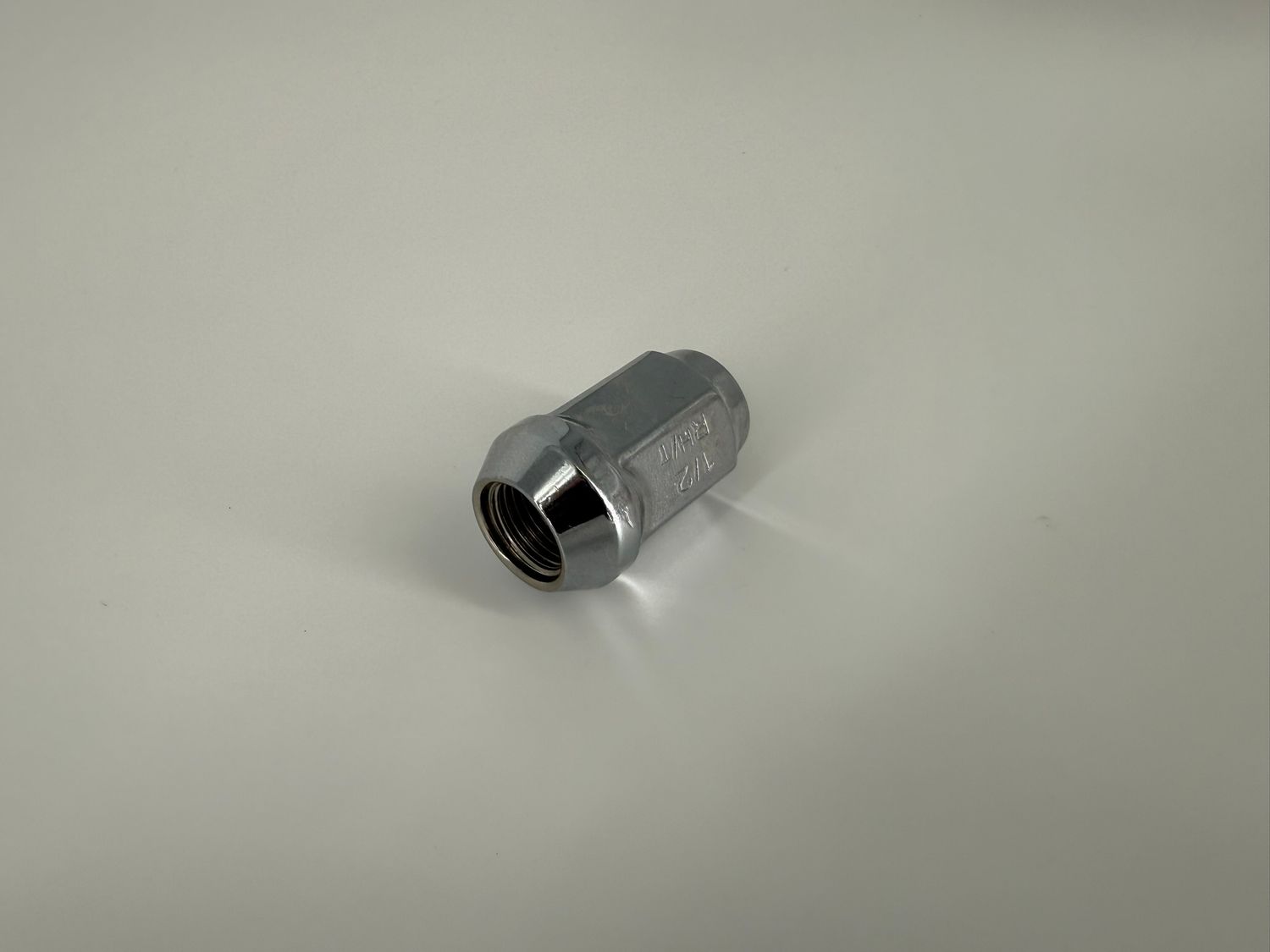 CHROME ACORN NUT 9/16"-18 1.9" TALL 3/4" HEX