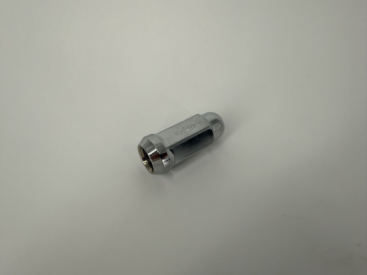 CHROME ACORN NUT 1/2"-20 1.9" TALL 3/4" HEX