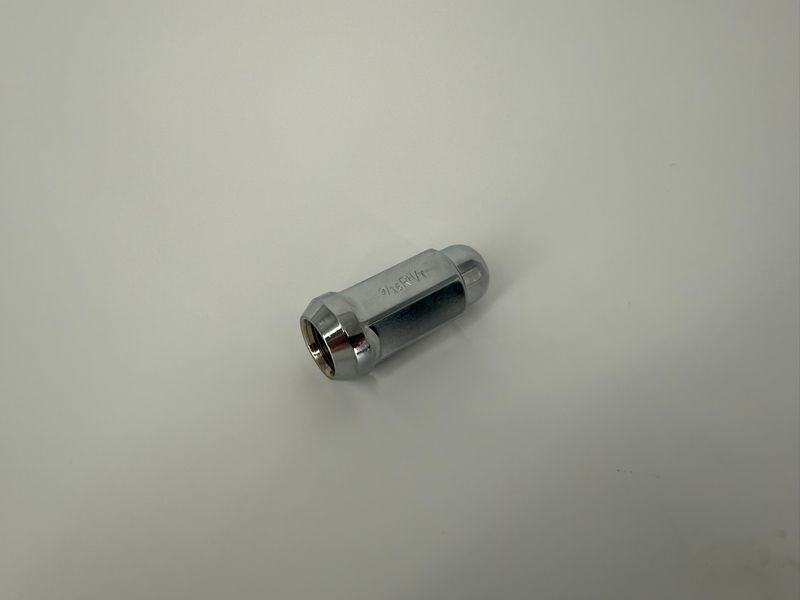 CHROME ACORN NUT 1/2"-20 1.9" TALL 3/4" HEX