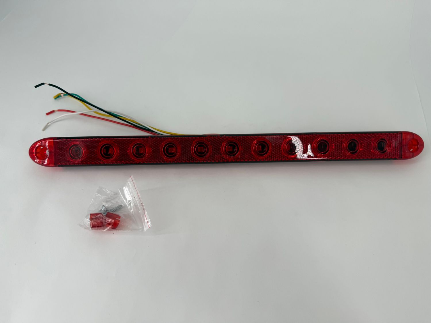 16" STT ID LIGHT - 4 WIRE - RED LENSE