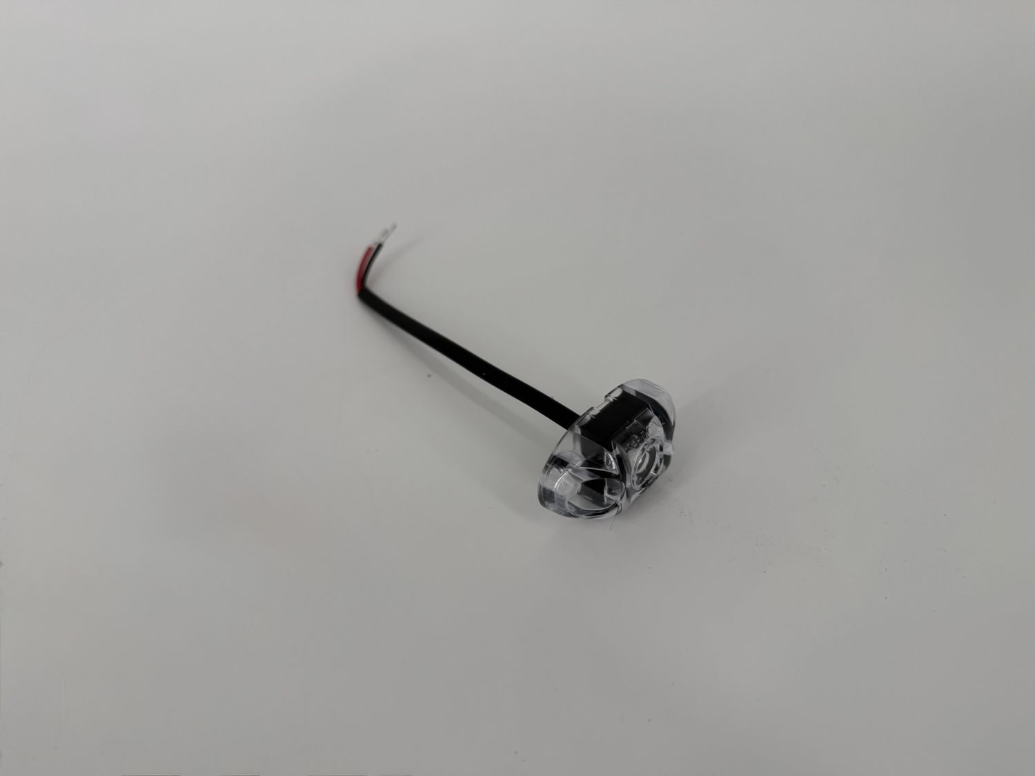 2" OVAL RED SIDEMARKER CLEAR LENS