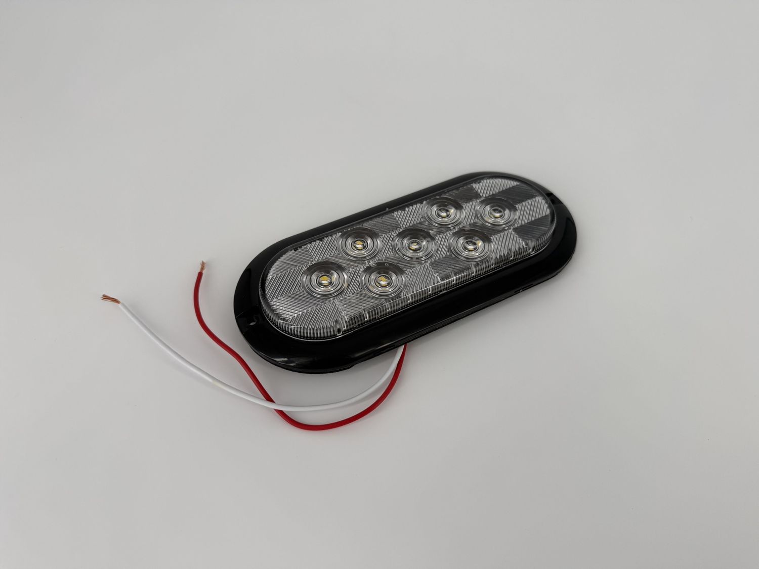 6" OVAL BACKUP LIGHT SURFACE MOUNT CLEAR LENS