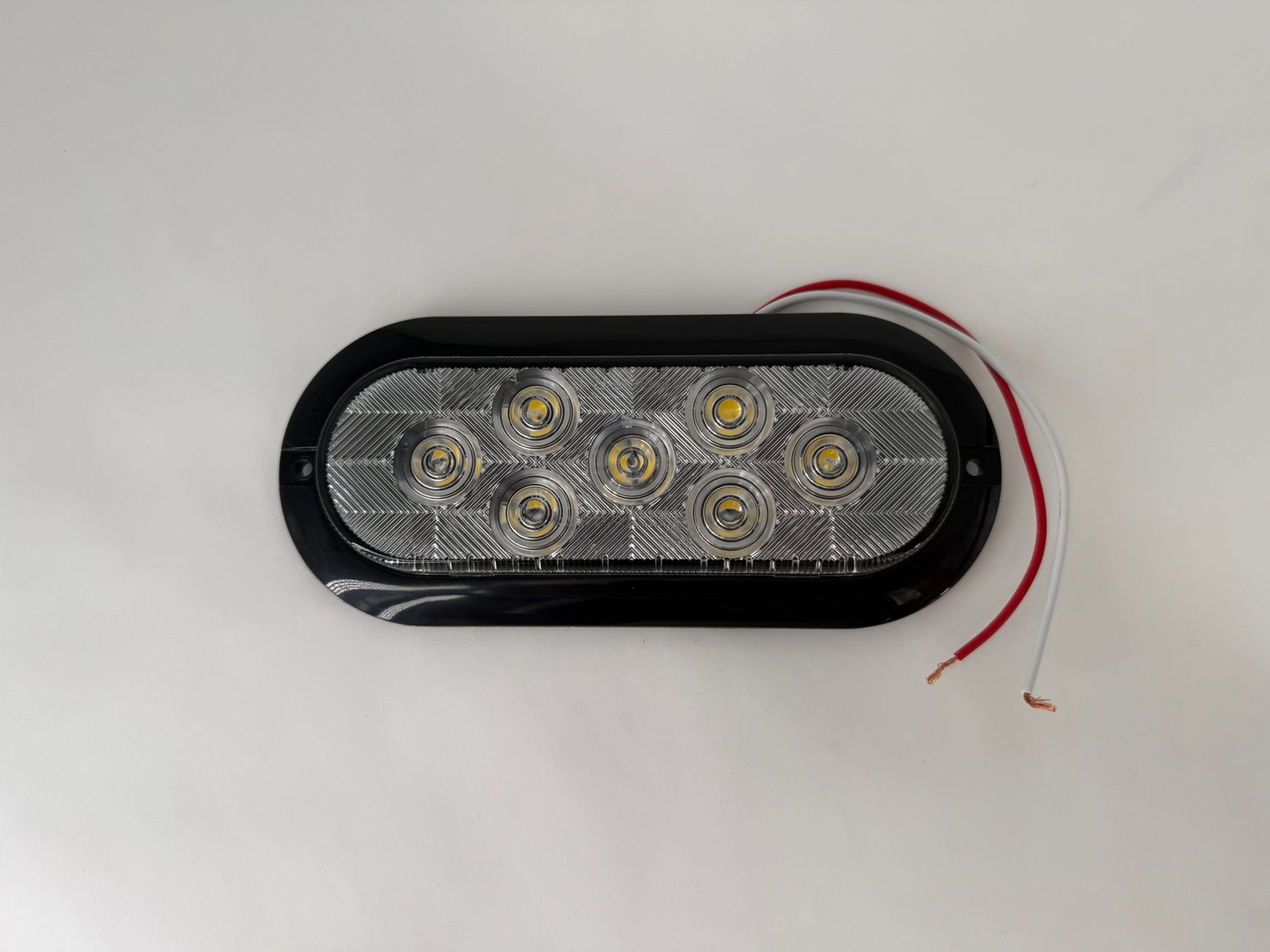 6" OVAL BACKUP LIGHT SURFACE MOUNT CLEAR LENS