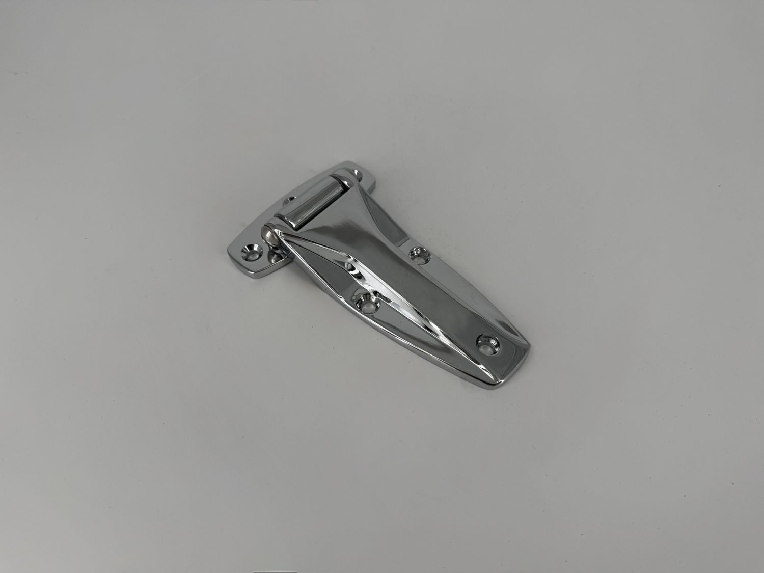 HINGE, CAST CHROME 3 1/4" W 5/16" PIN 6" L