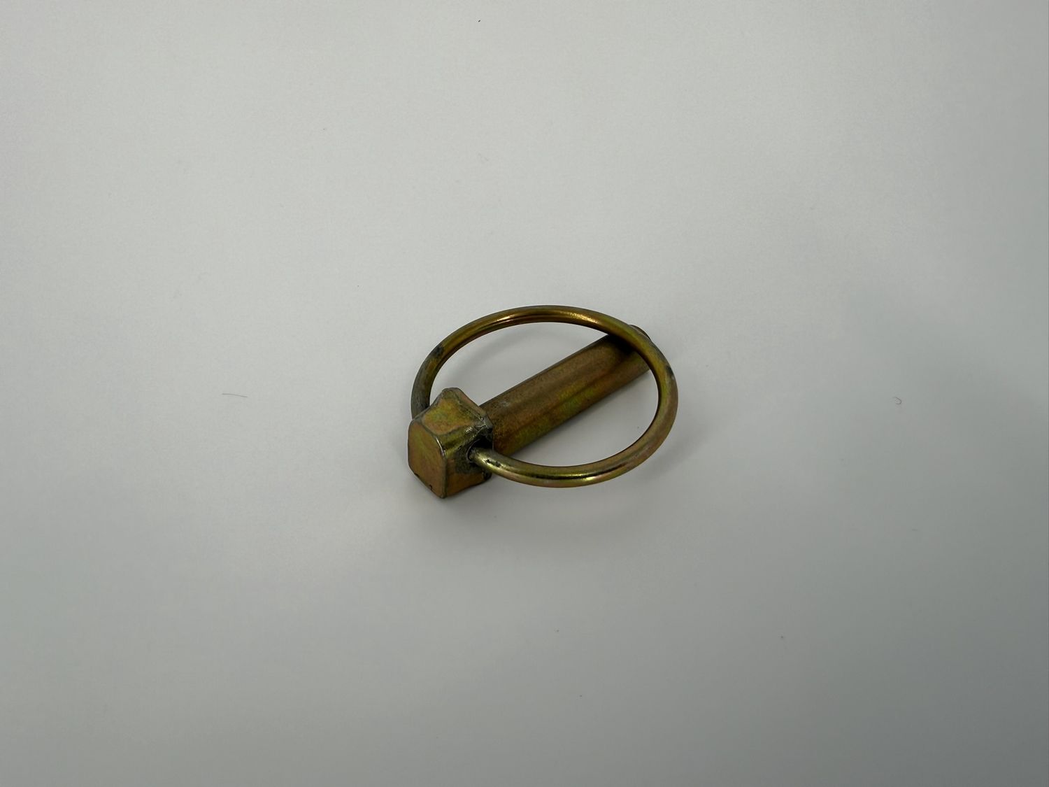 Yellow Zinc Plated Linch Pin - 7/16 Diameter X 1-3/4 Inch Long With Ring