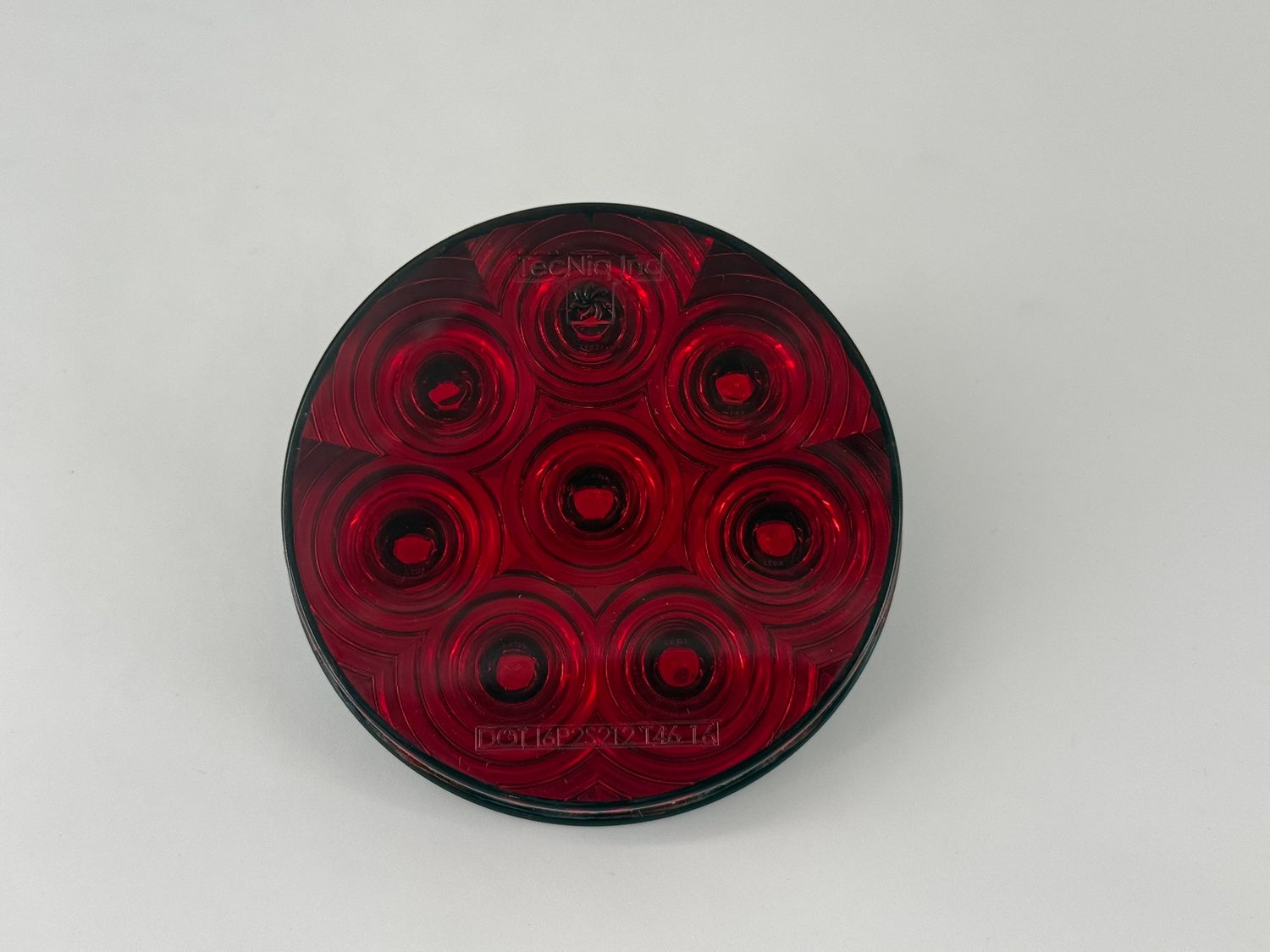 HI VISIBILITY 4" ROUND STT RED LENS GROMMET PL3 - 8 DIODE