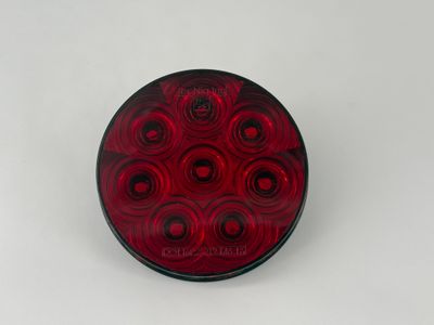 HI VISIBILITY 4" ROUND STT RED LENS GROMMET PL3 - 8 DIODE
