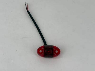 2" OVAL RED SIDEMARKER RED LENS