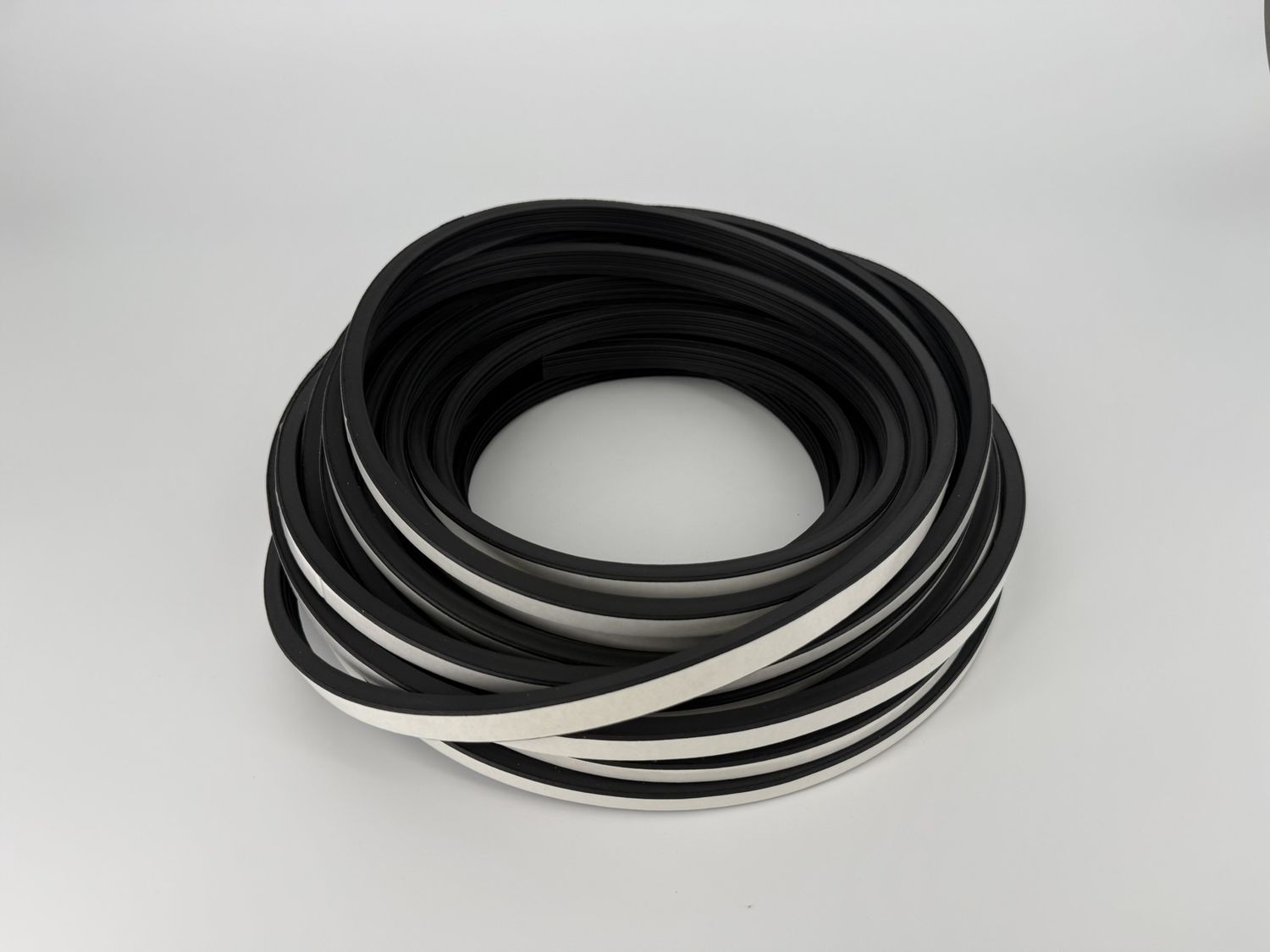 RIBBED SEAL WITH PSA TAPE, 1/2" X 5/16" X 50 FT