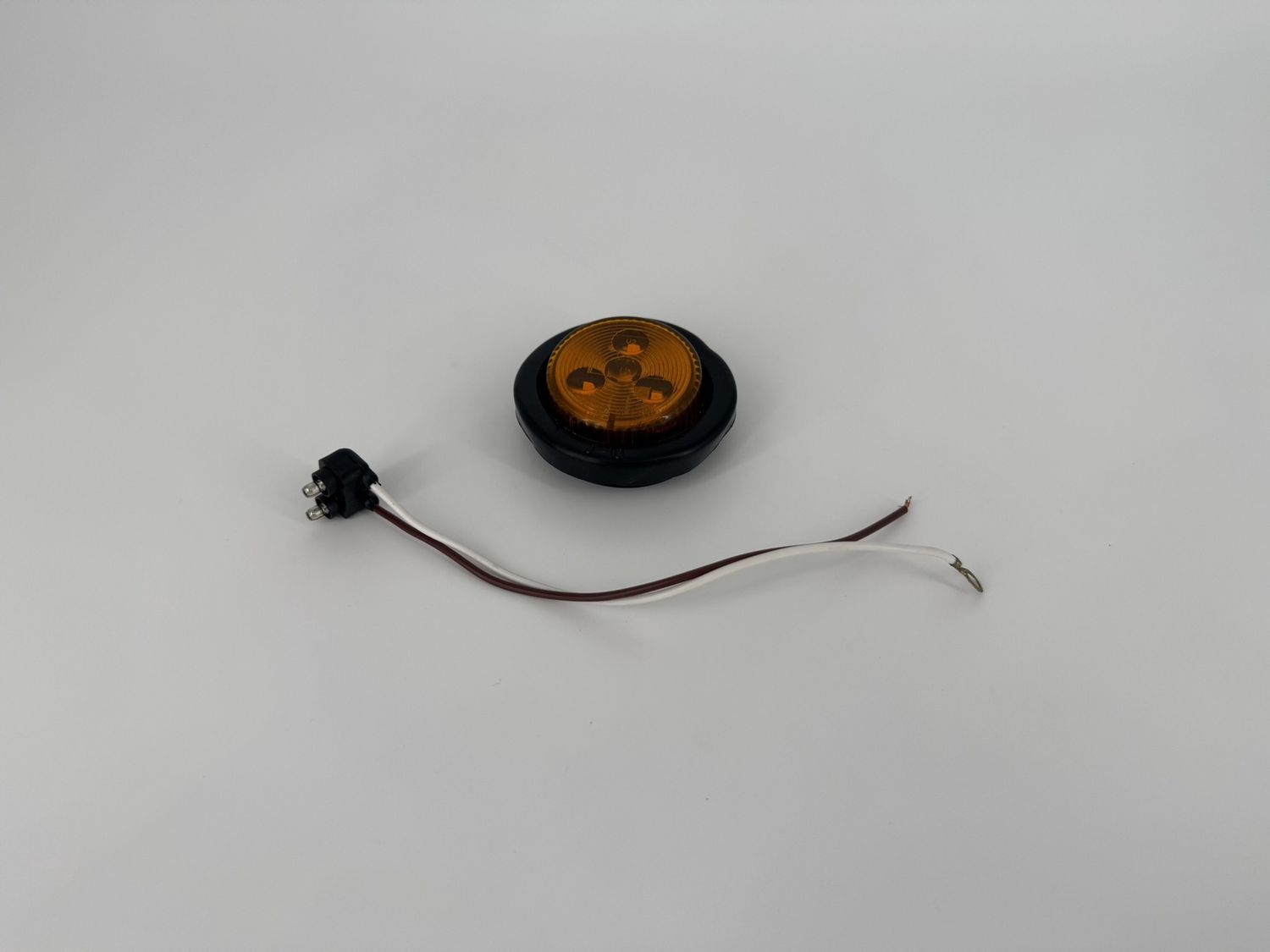 2" AMBER 4 LED MARKER LIGHT W/ GROMMET &amp;amp; PIGTAIL