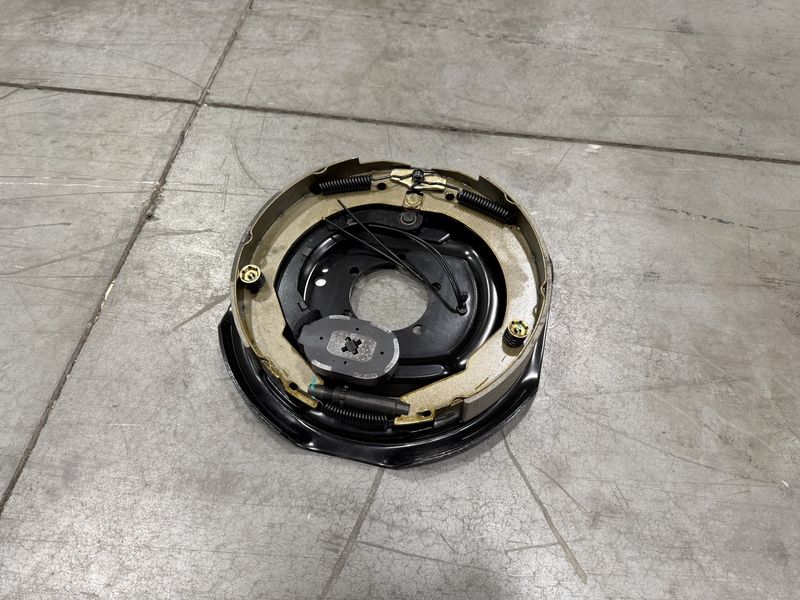 12" X 2" LH 6-7K MANUAL ADJUST ELECTRIC BRAKE ASSEMBLY