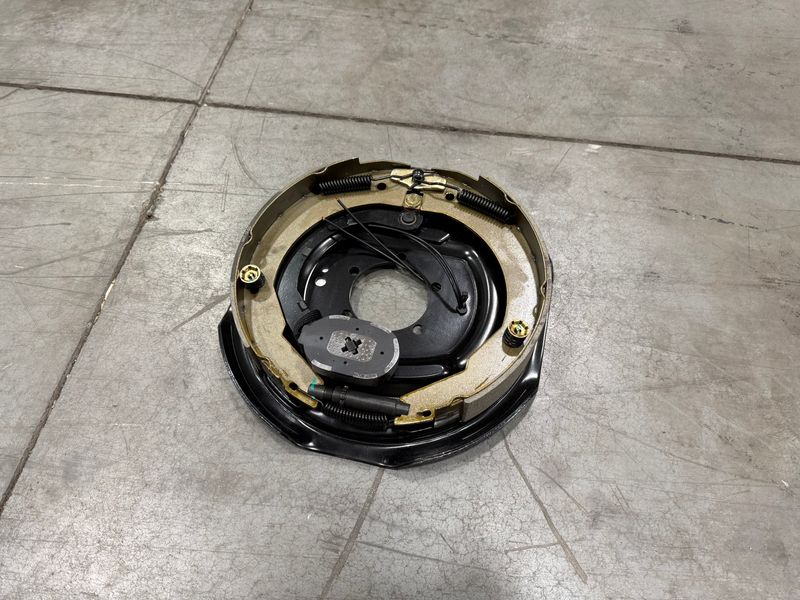 12" X 2" LH 6-7K MANUAL ADJUST ELECTRIC BRAKE ASSEMBLY