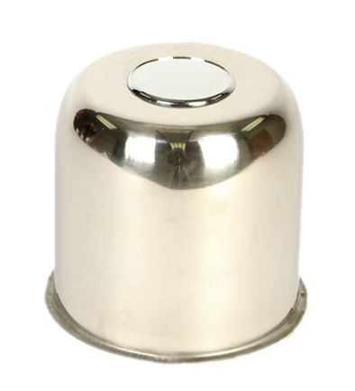 WHEEL CENTER CAP 5.125" OPEN END WITH PLUG, Material: CHROME