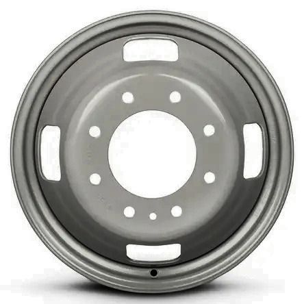 16", 8 ON 6.5" DUALLY 4.77 STEEL RIM, Colour: SILVER MOD
