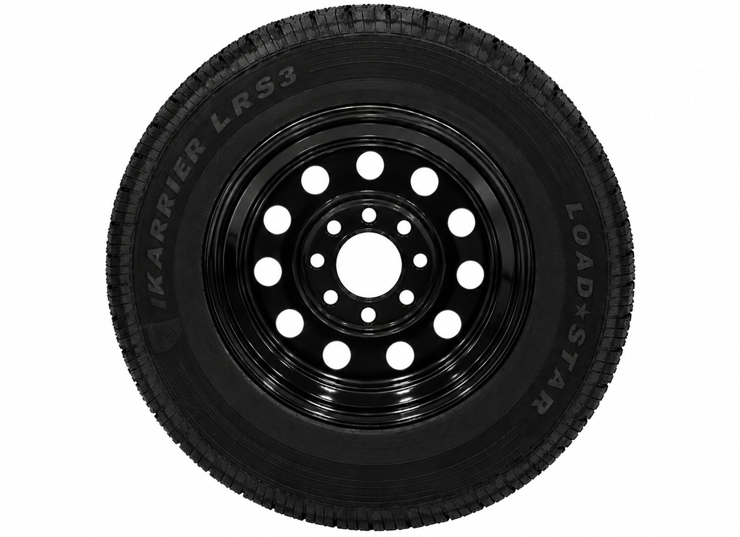 235/80R16, 8 ON 6.5, LOAD RANGE E, Colour: BLACK MOD