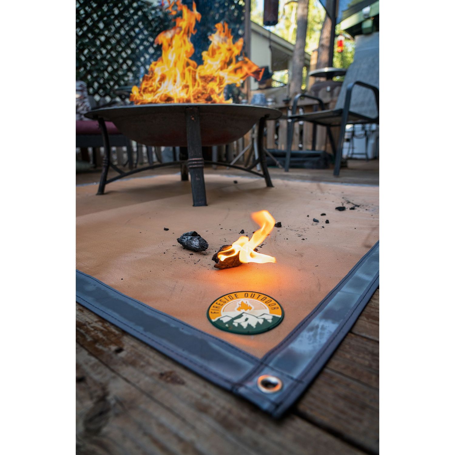 Ground Ember Mat-Fireside Outdoor