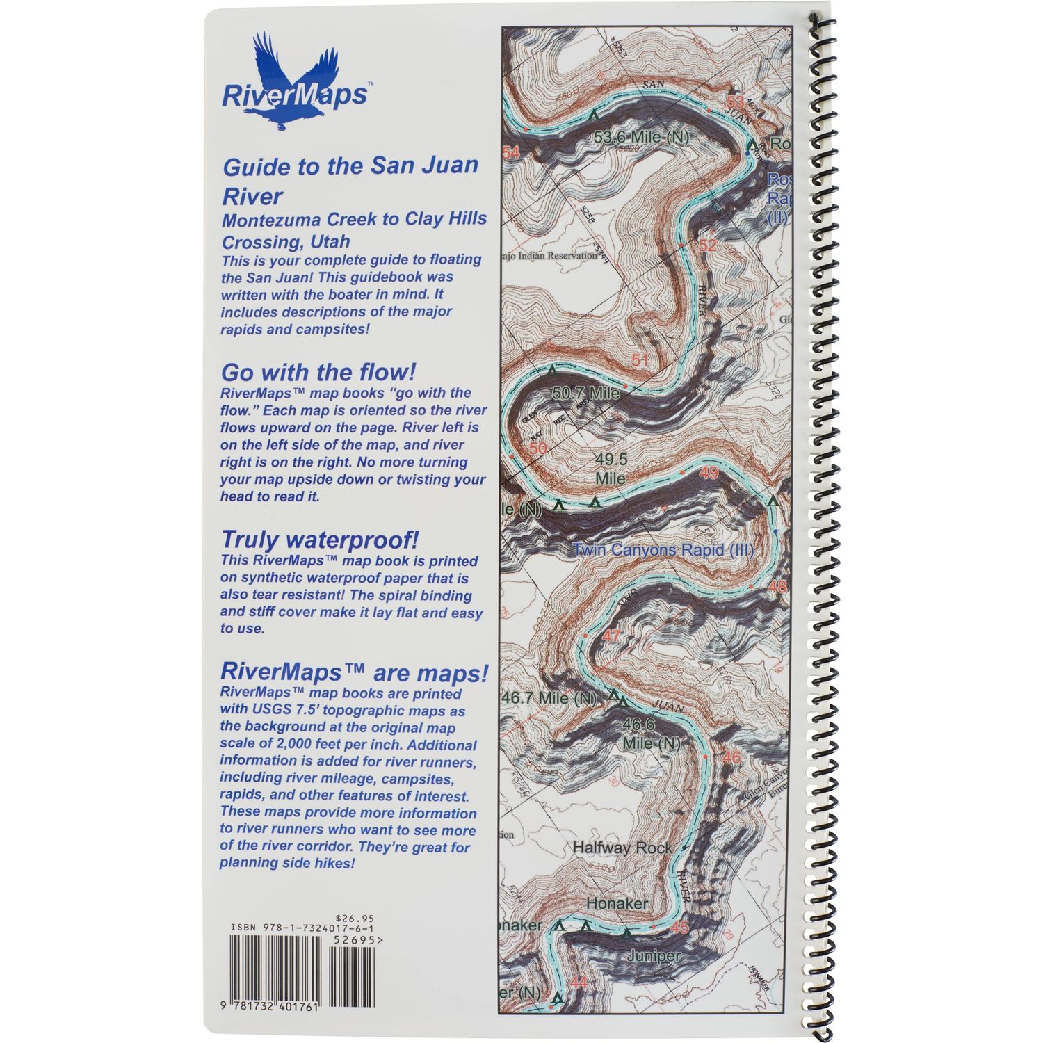 RiverMaps San Juan River Guidebook 4th Edition
