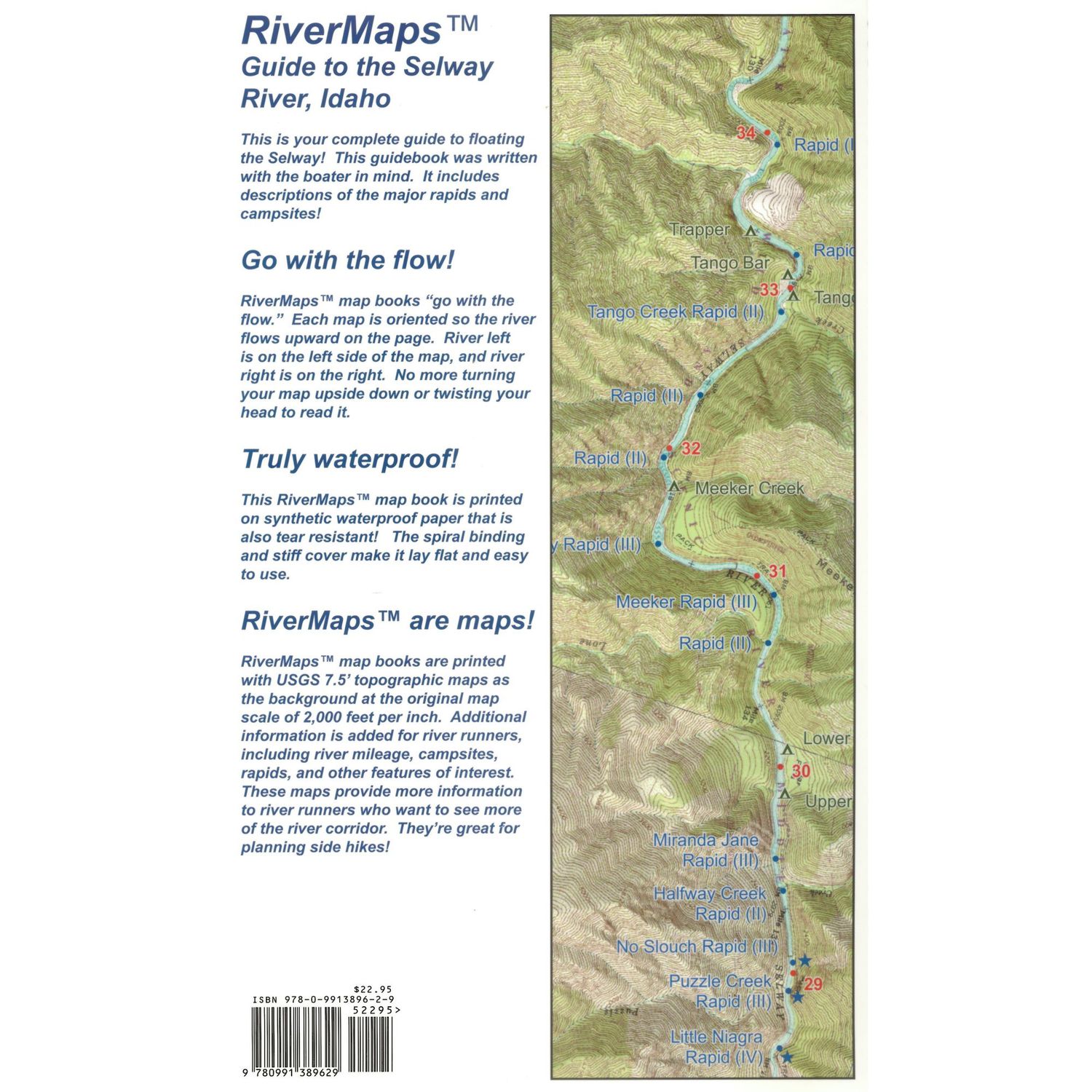 RiverMaps Selway River Guide Book