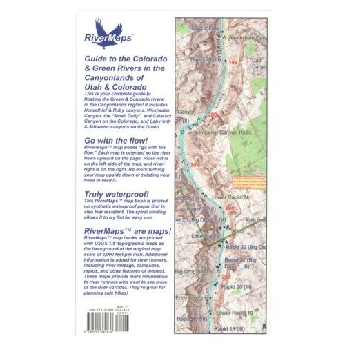 RiverMaps Green &amp; Yampa in Dinosaur National Monument Guide Book