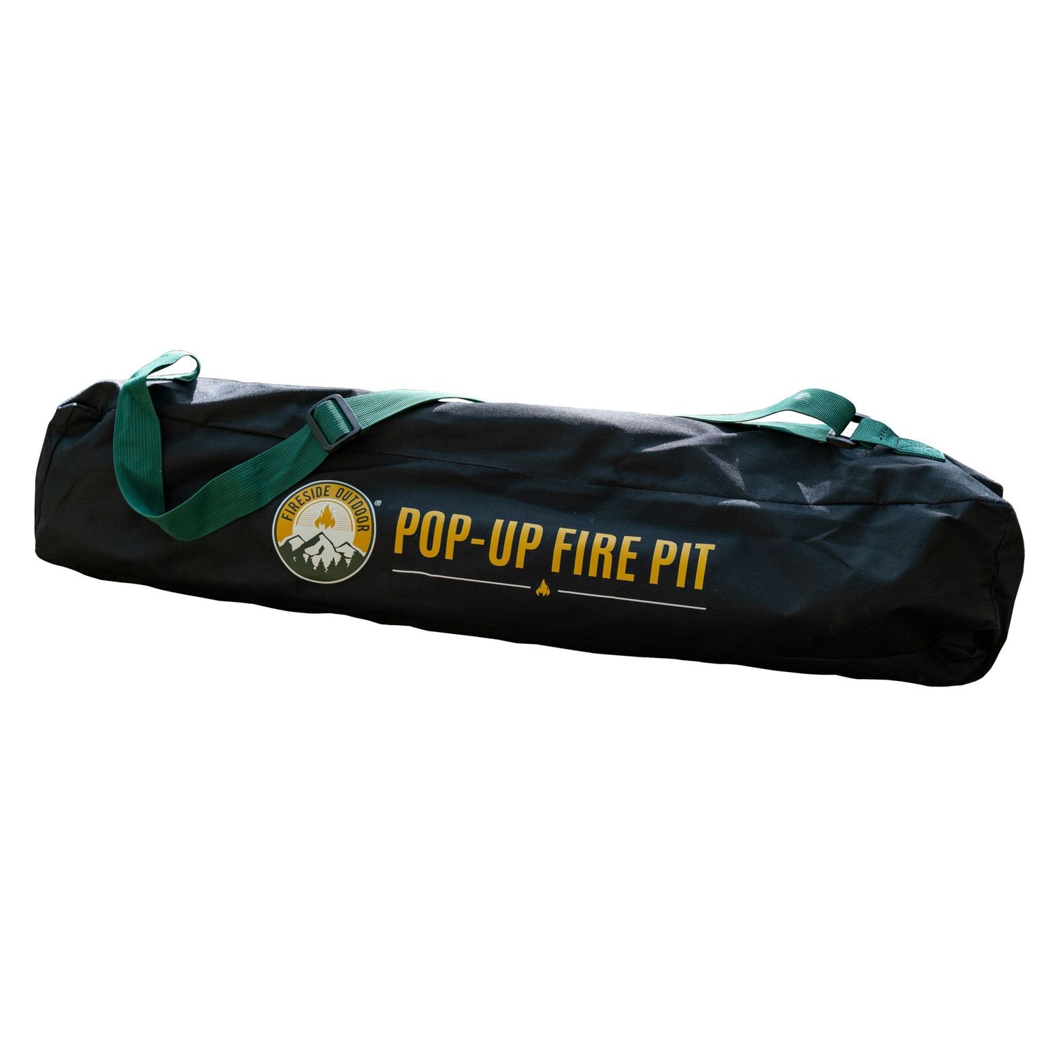 Fireside Outdoor Portable Pop-Up Fire Pit w/ Heat Shield