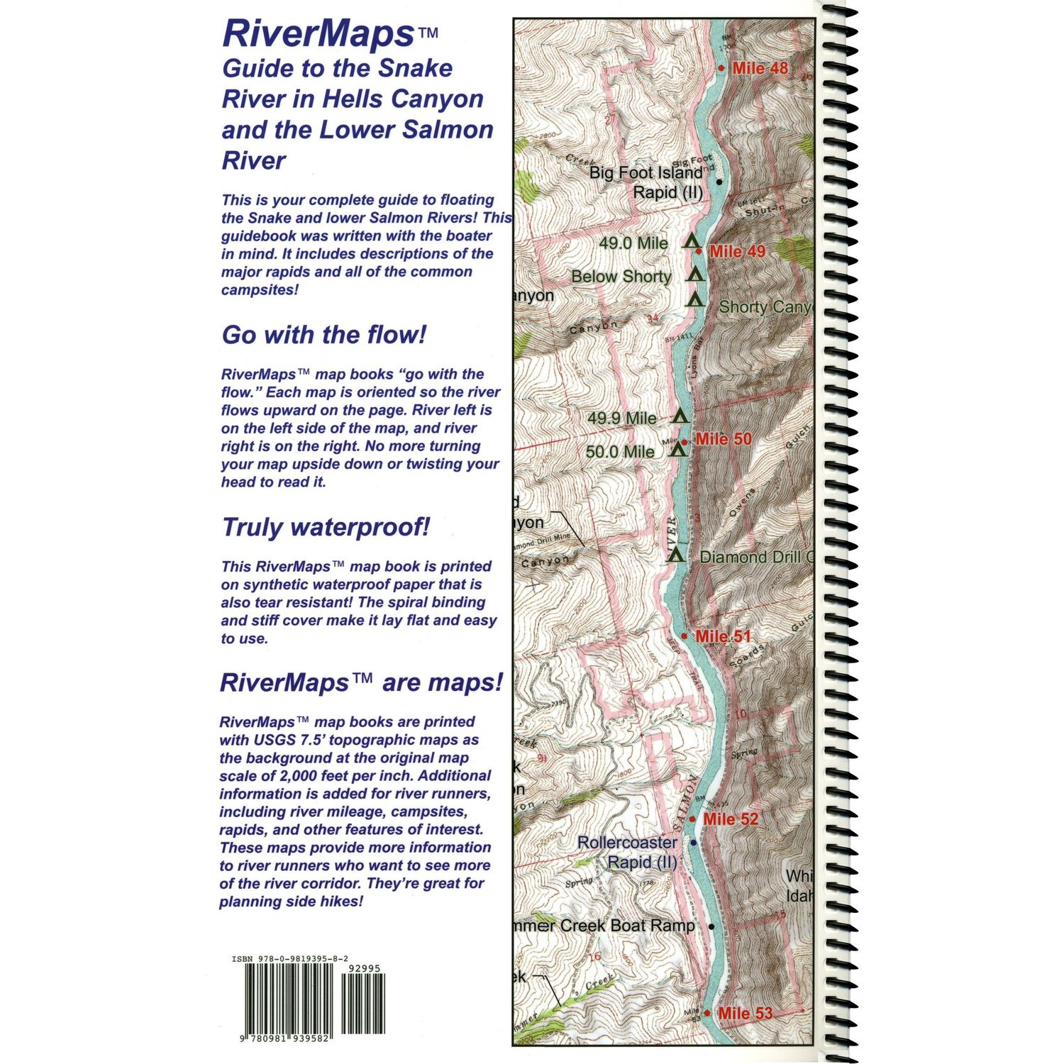 RiverMaps Hell’s Canyon &amp; Lower Salmon Guide Book