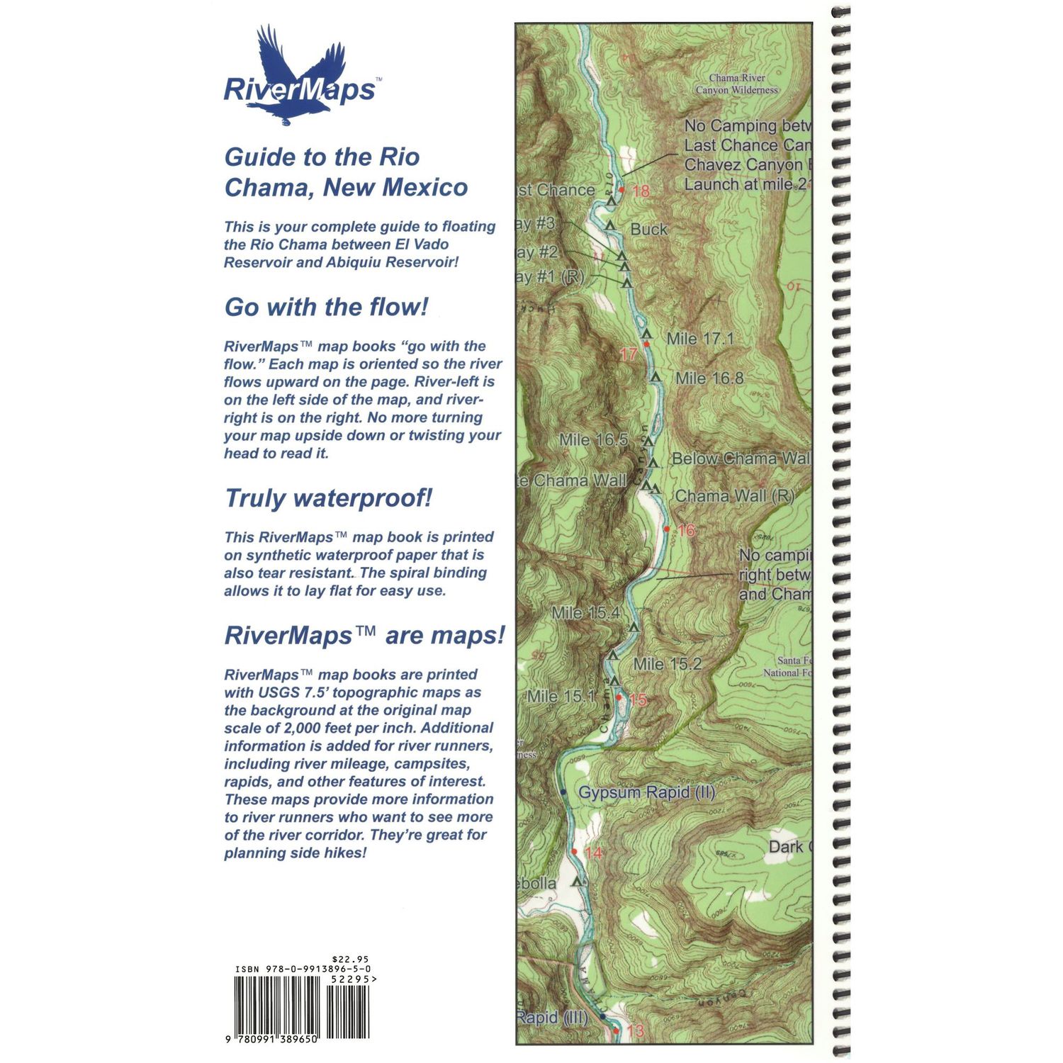 RiverMaps Rio Chama New Mexico Guide Book