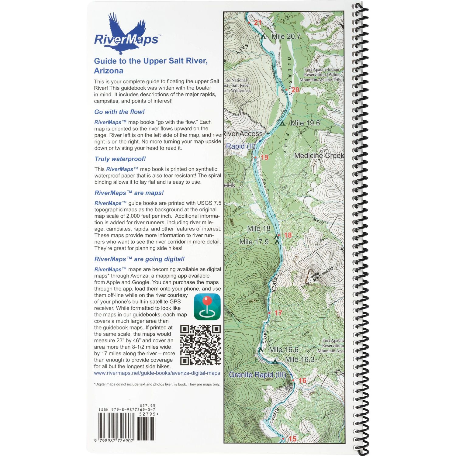 RiverMaps Salt River Arizona 2nd Edition Guide Book