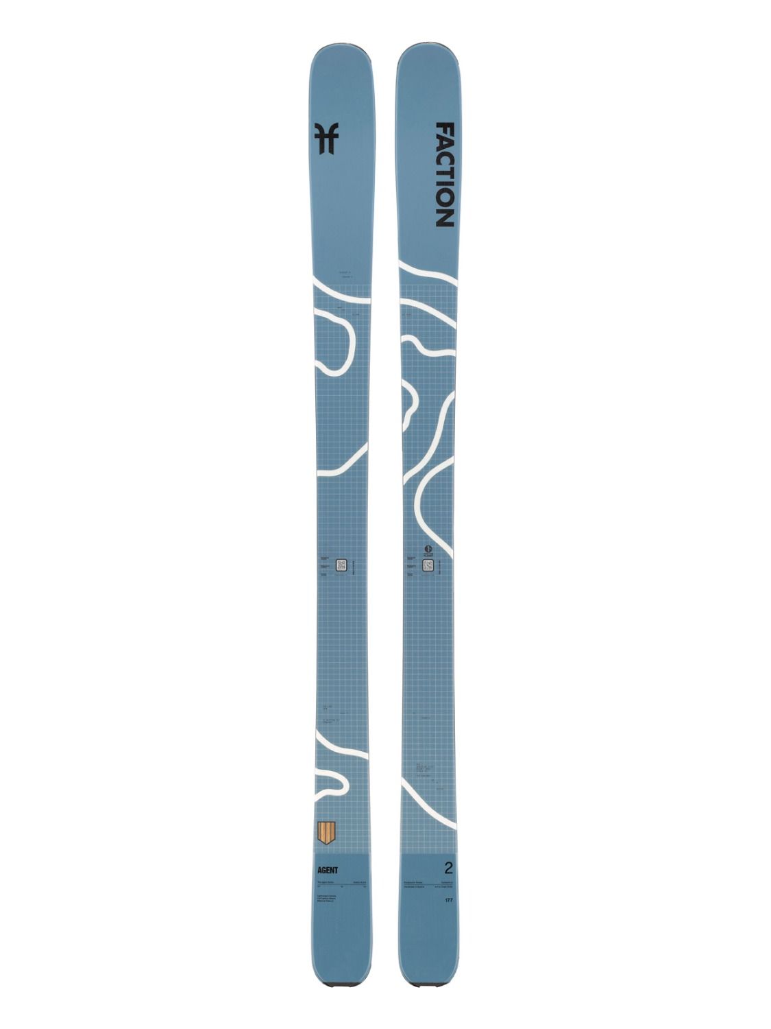 26/27 Faction Agent 2 Ski, Color: Blue, Size: 177