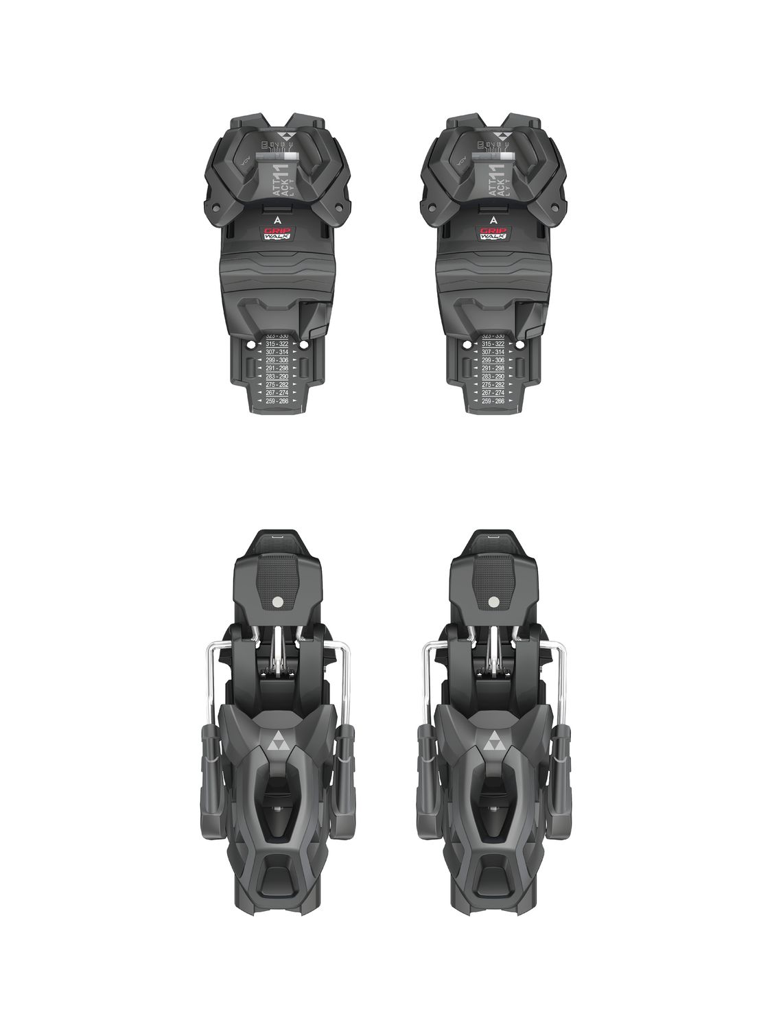 26/27 Fischer Attack LYT 11 GW Demo Ski Binding (No Brake)