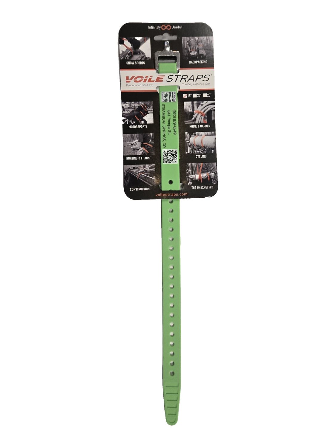Voile 15 in Backdoor Sports Logo Ski Strap