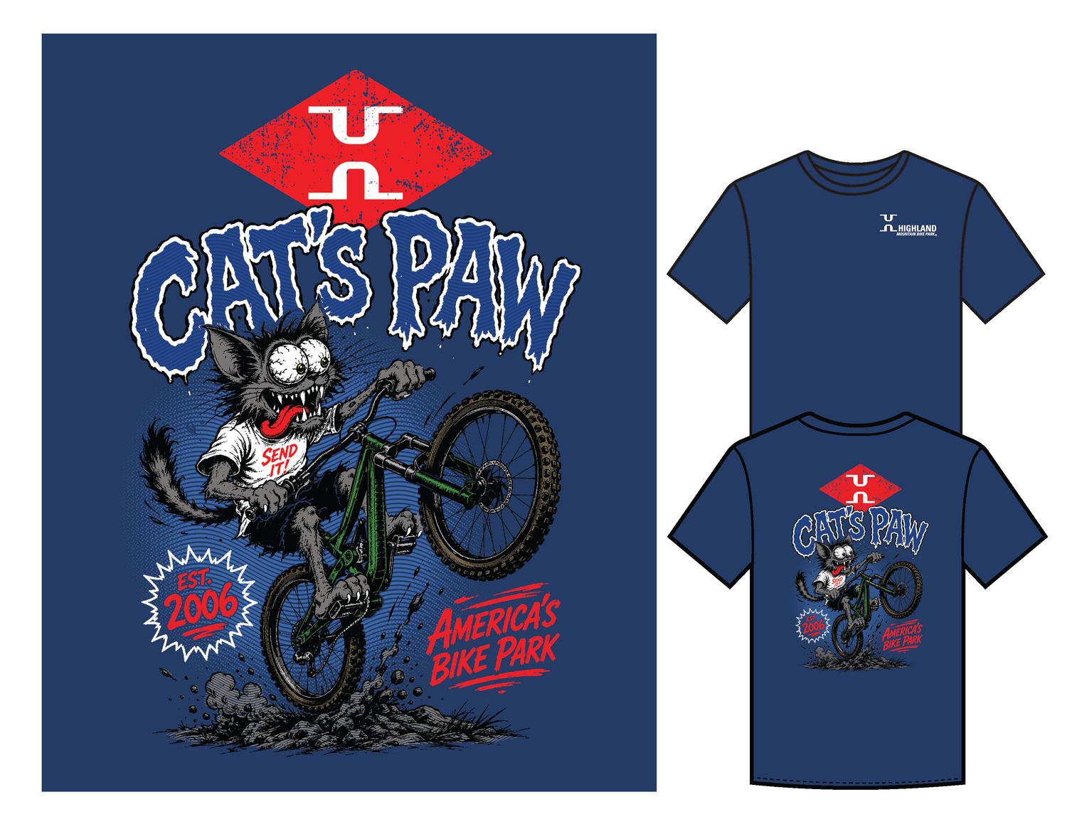 Highland Cats Paw Tee