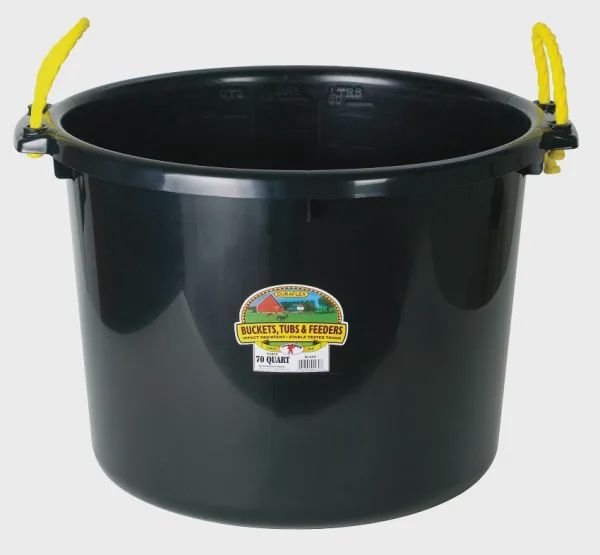 Muck Bucket 70qt :, Colour: Black