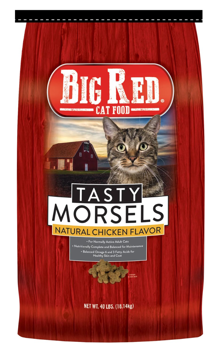 Big Red Tasty Morsels Cat Food 20#