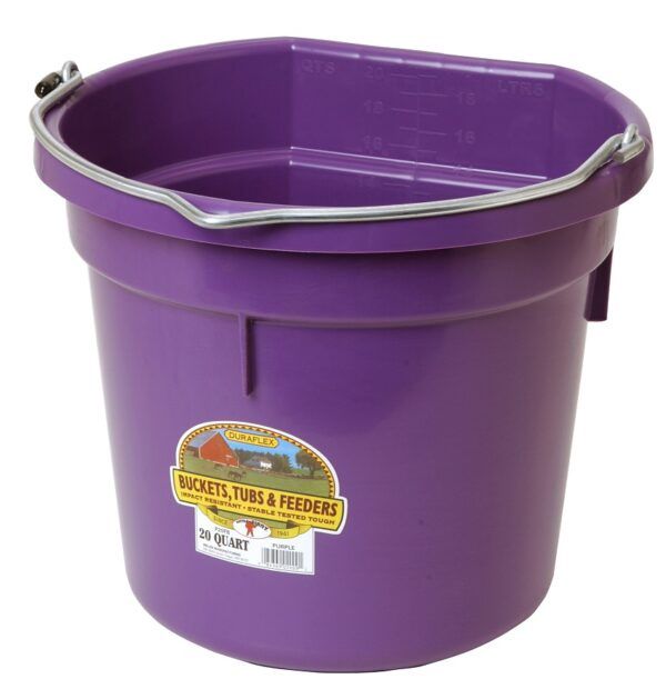 20 Qt Flatback Bucket : purple