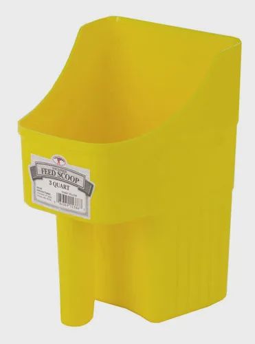3 Qt Feed Scoop : yellow