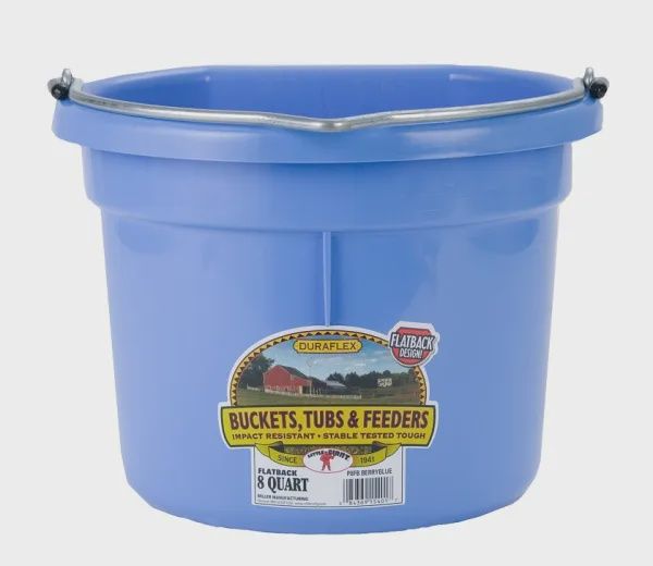 8 Qt Flatback Bucket : berblue