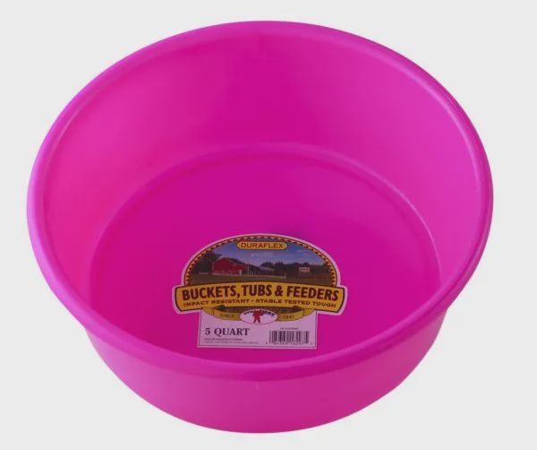 5 Qt Plastic Pan : pink