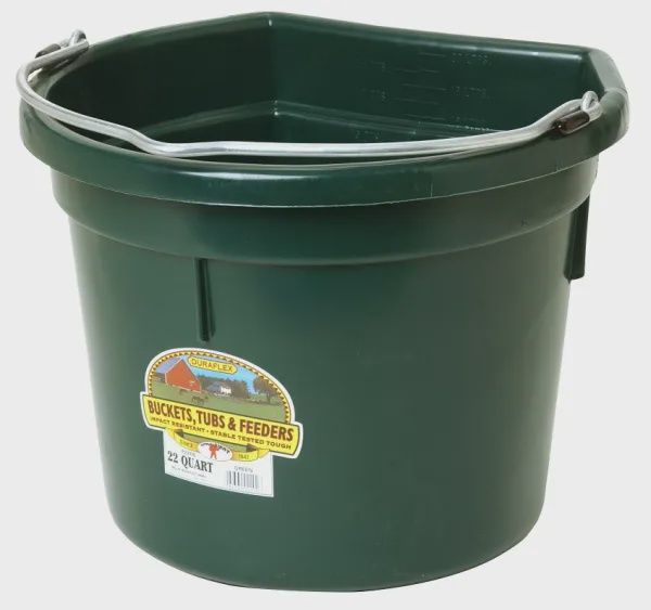 22 qt Flat Back Bucket GREEN