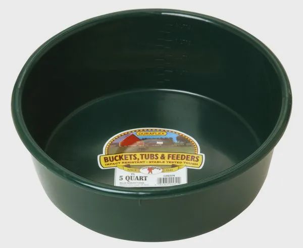 5 Qt Plastic Pan : dark green