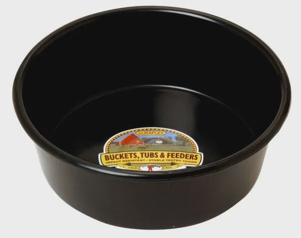 5 Qt Plastic Pan : black