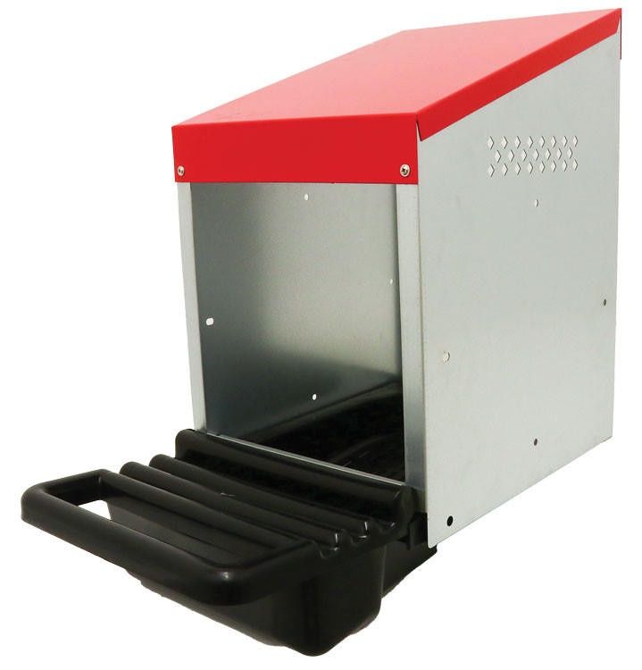 Single Nesting Box Red Metal