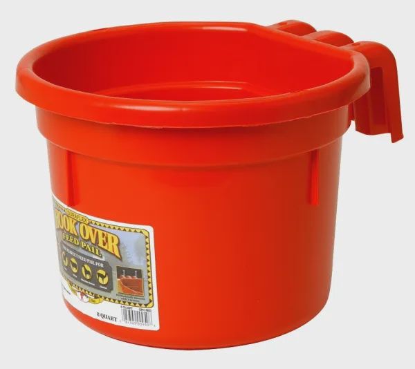 Hook Over Pail 8qt red