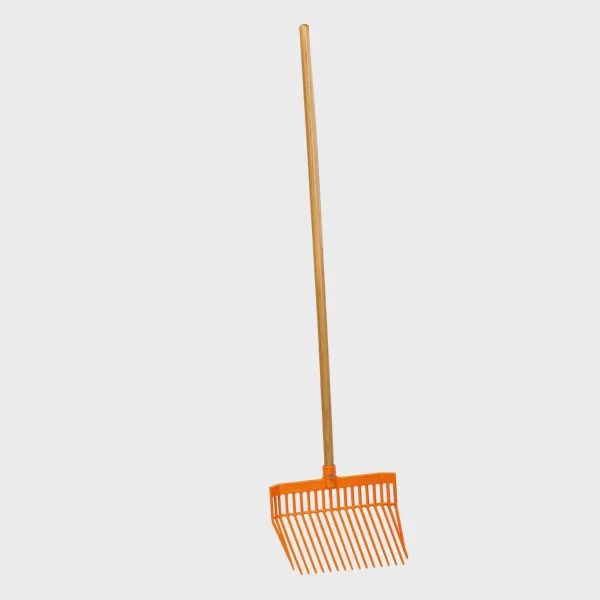 Stall Manure Fork :  orange