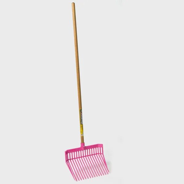 Stall Manure Fork :  Pink
