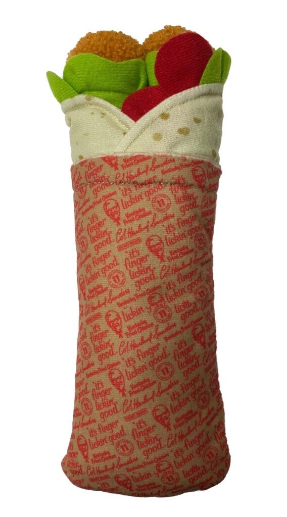 KFC Chicken Wrap Dog Toy