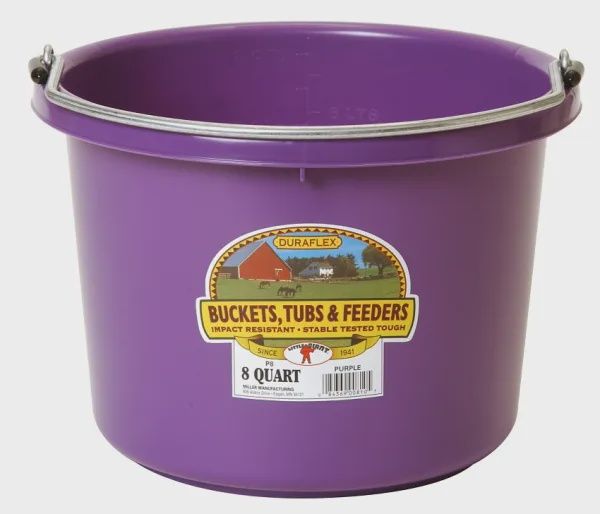 8 Qt Round Bucket : Purple